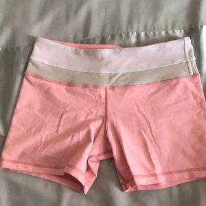 Lululemon Pink Yoga Shorts